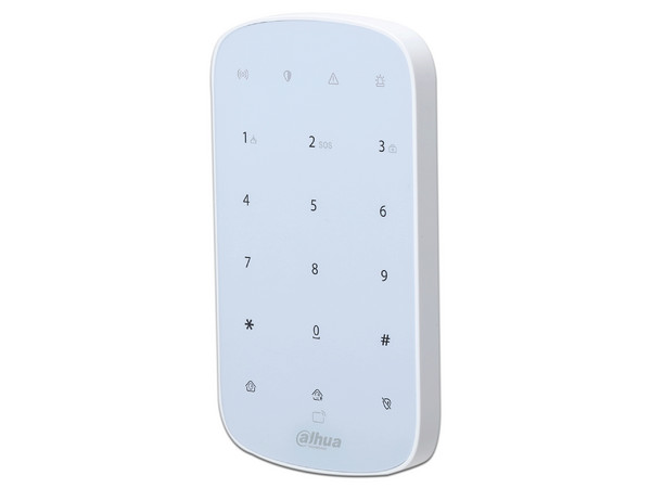 Teclado Inalámbrico Dahua DHI-ARK30T-W2 para Armado y Desarmado. Color Blanco.