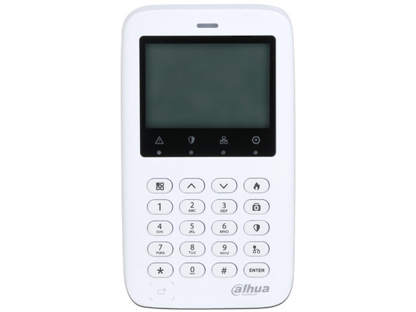 Teclado controlador de paneles ARC9 y ARC2, Indicador de estatus de zona, armado y desarmado, Armado y desarmado con NIP y Tarjeta.