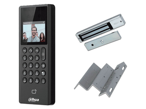 Paquete de Control de Acceso DAHUA con Panel DHI-ASI3203E, Cerradura Magnética y Sensor ASF280ZL-V1.