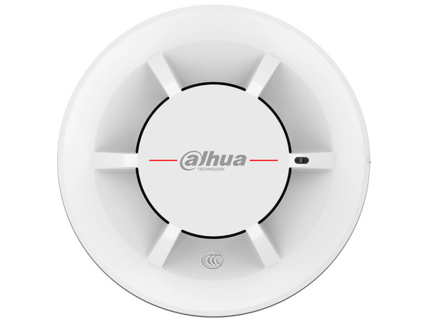 Detector de Humo Dahua DHI-HY-C131, Con Cámara Fotoeléctrica Dual para Detección Eficiente, Color Blanco.