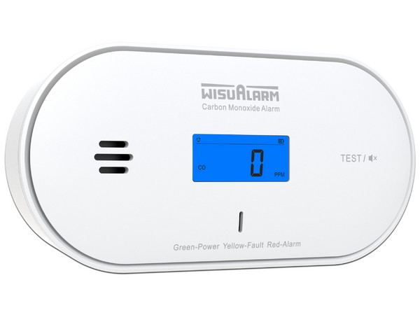 Sensor Detector de CO inalámbrico Dahua DHI-HY-GC30A-R8, Batería de larga duración, Interconectado, Color Blanco.
