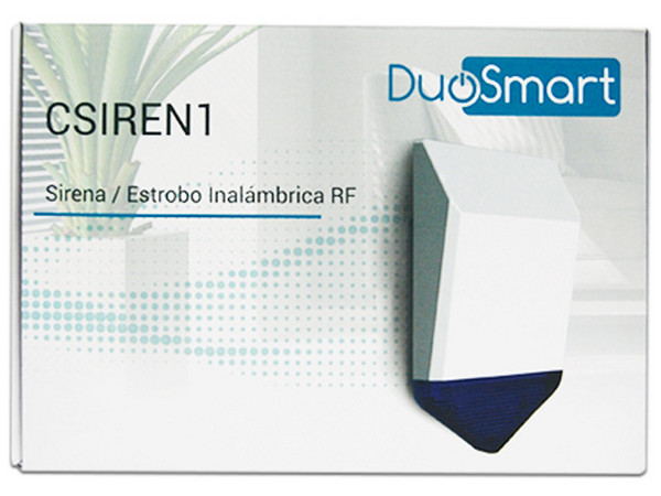 Sirena inalámbrica DuoSmart CSIREN1, Compatible con panel C30.