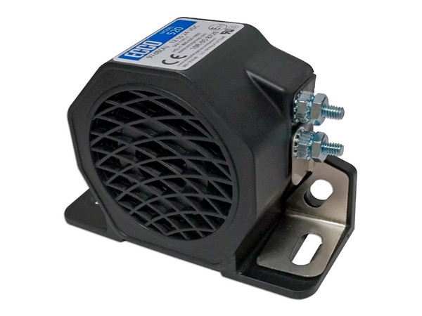 Alarma de reversa ECCO 520, 12-24 Vcc, 97 dBA, Color Negro.
