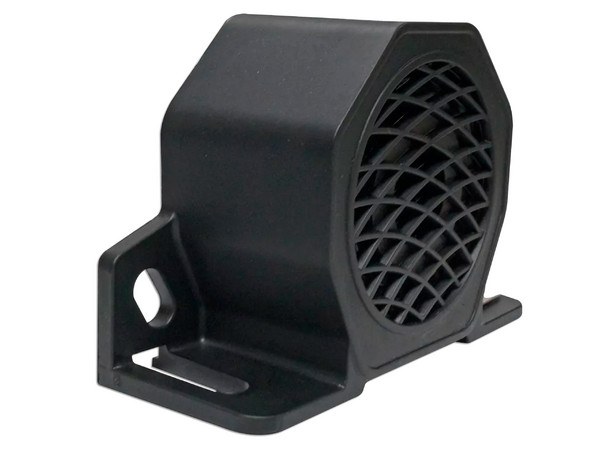 Alarma de Reversa Inteligente ECCO, 87 dBA, 12-80 Vcc. Color Negro.