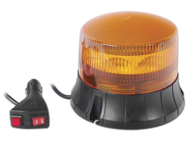 Burbuja LED Giratoria EPCOM XM-1535-A de 9 LEDS, Montaje Magnético, Color Ámbar.