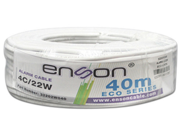 Cable de Alarma Enson Eco Multifilar, 22 AWG, 40m.