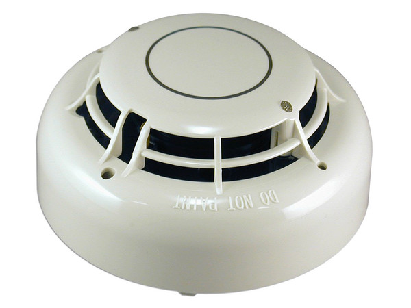 Sensor fijo análogo de temperatura y termovelocimétrico Hochiki, Alámbrico, Requiere base compatible.