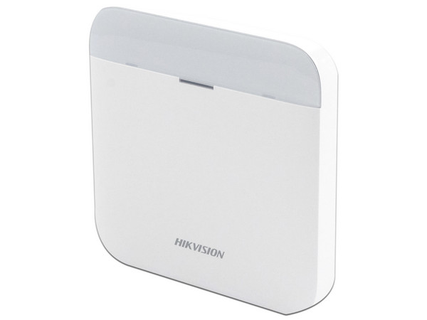 Kit de Alarma Hikvision AX PRO GSM, Incluye 1 Hub con batería de Respaldo, Sensor PIR, 2 Conectores Magnéticos, 1 Control Remoto, 1 Sirena Inalámbrica Exterior, Color Blanco.