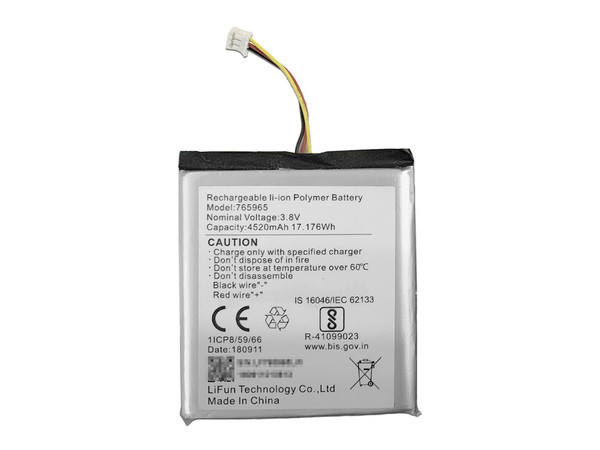 Batería de Respaldo para Panel de Alarma Hikvision, hasta 4520 mAh, compatible con Paneles AX PRO, AX HUB e Híbrido Versión 1 (DS-PHA64-W4P).