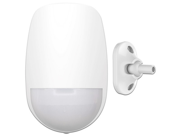 Detector de Movimiento PIR Hikvision DS-PDD12P-EG2-WB, Rango de Detección de 12m, Ángulo de 85.9 grados, Inmunidad a Mascotas, Incluye Montaje Universal. Color Blanco