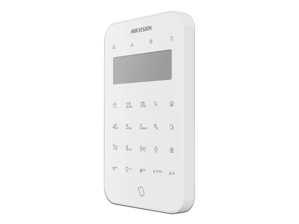 Teclado Inalámbrico AX PRO Hikvision con Pantalla LCD para Armado y Desarmado, con Funciones de Automatización para control de Relevadores.