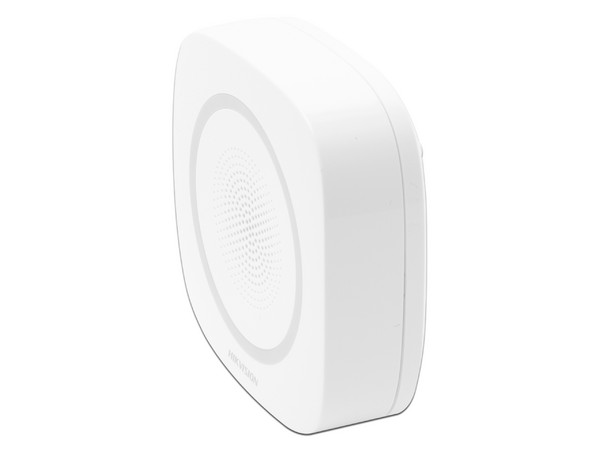 Sirena Inalámbrica Hikvision DS-PSG-WI-433 de 110 dB, 3 tipos de alarma. Color Blanco.