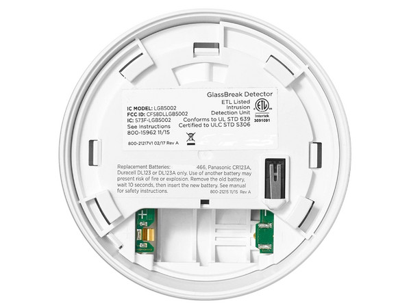 Detector de Ruptura de Cristal Honeywell PROSIXGB, Inalámbrico, Rango de Detección de 92m. Color Blanco.