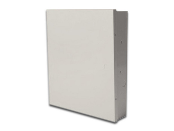 Gabinete para panel de Alarma VISTA48LA, Color Blanco.