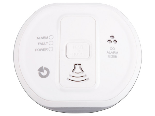 Detector Autónomo de gas CO (Monóxido de Carbono) Jablotron EI208DW, con Pantalla.