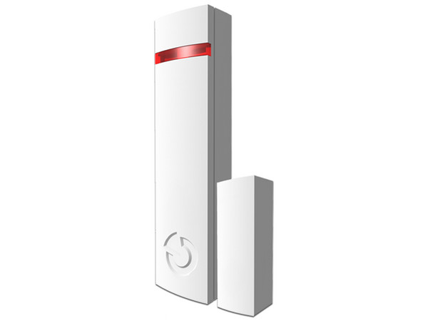 Detector Magnético inalámbrico JA-150M Jablotron, detección de apertura de puertas / ventanas, Capaz de accionar la alarma inmediatamente, Frecuencia de operación 868,1 MHz, alcance de hasta 300m. Color Blanco.