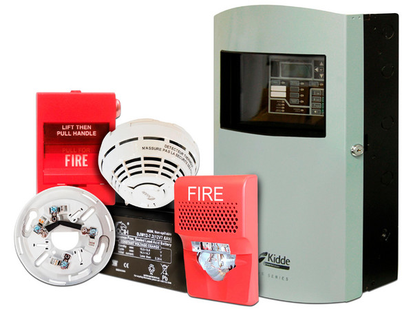 Kit de Detección de Incendio Kidde KIT-KIDDE-BASICO, Incluye Panel de Incendio VS1-G-SP, Batería de Respaldo 12V6A5, Estación Manual GSA-M278, Sirena de Estrobo EG1AVRF, Detector de Humo Direccionable KI-OSD y Basé para Detectores de Humo.