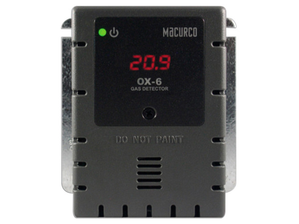 Detector, Controlador y Transductor de Oxígeno Macurco OX-6 para Panel de Detección de Incendio.