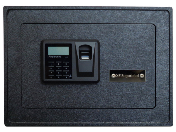 Caja Fuerte XE Seguridad Modelo CFBM-25 Biométrica Capacidad 0.66 P3 Color Negra.