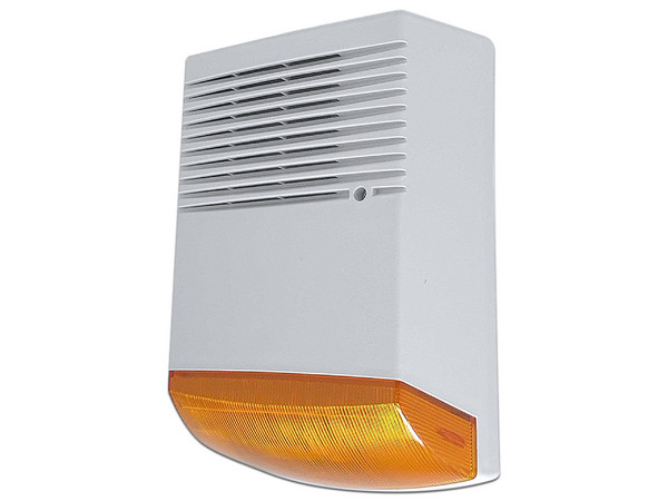 Sirena Exterior PM-SRE60RB, Estrobo Rojo 9-28V DC 125dB
