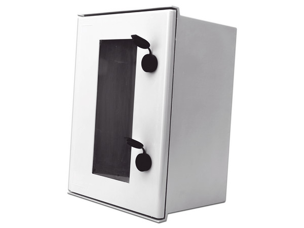 Gabinete Precision PST-3040-20PT para Instalación de POEs con Placa Trasera Interior, Puerta transparente, Protección IP65, Incluye Chapa y Llave.