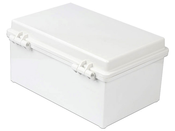 Gabinete Precision PST-3546-16E de Plástico ABS, Uso en Intemperie, Cierre por broche, IP66. Color Blanco.