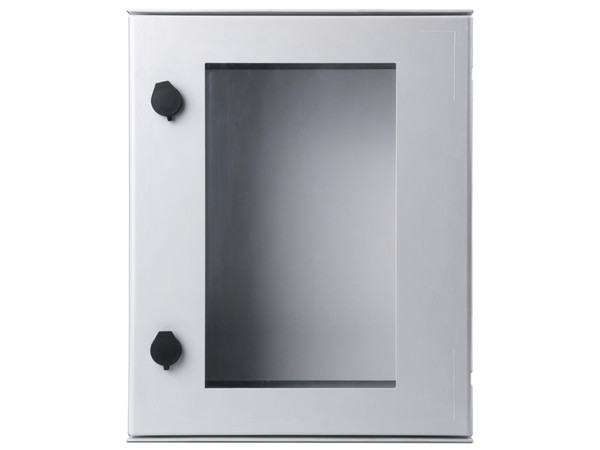 Gabinete de Poliéster PRECISION PST-4050-20PT, IP65, Puerta Transparente, Uso en Intemperie con Placa Trasera Interior (Incluye Chapa y Llave).