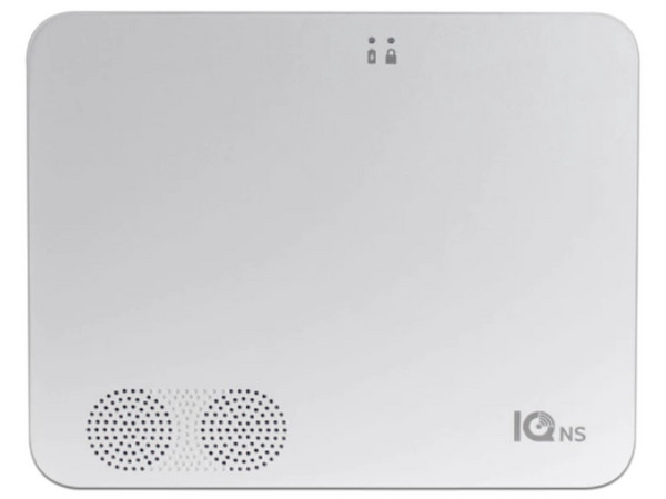 Kit de Sistema de Alarma Qolsys IQNS PACK, Incluye Panel IQ 4 NS, 1 sensor PIR inalámbrico PG9914, 2 Sensores Magnéticos PG9303, Color Blanco.