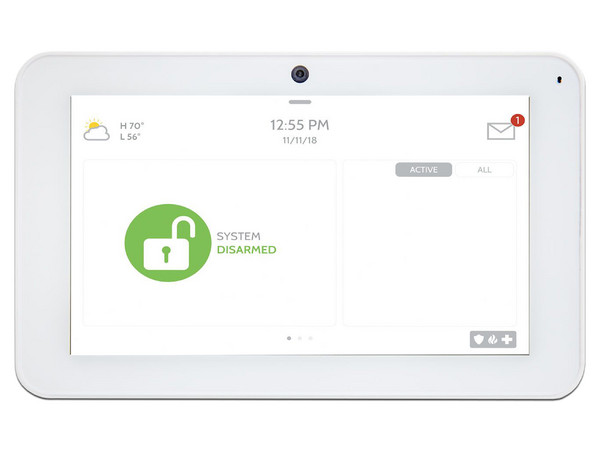 Paquete de 10 Paneles de alarma Qolsys IQ Panel 2+ (con Power G 915 Mhz y Qolsys 319.5 Mhz) y 10 Contactos inteligentes Qolsys SmartPlug Zwave.