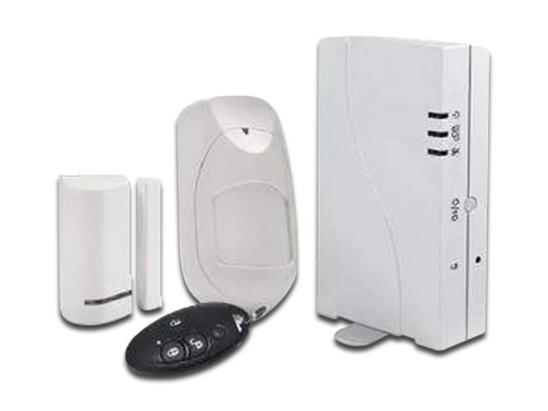 Kit inalámbrico de seguridad Risco RW232P4C400A  que incluye : Sensor de movimiento, contacto magnético , llavero ,IP ,3G.