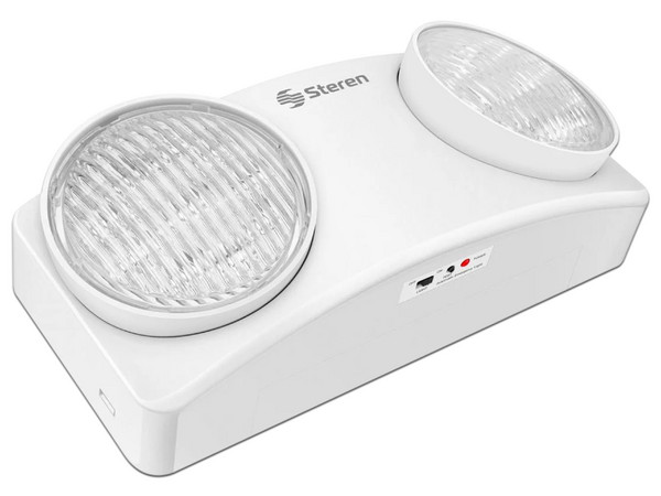 Lámpara LED Steren de Emergencia, Luces direccionables, hasta 8 horas de uso.