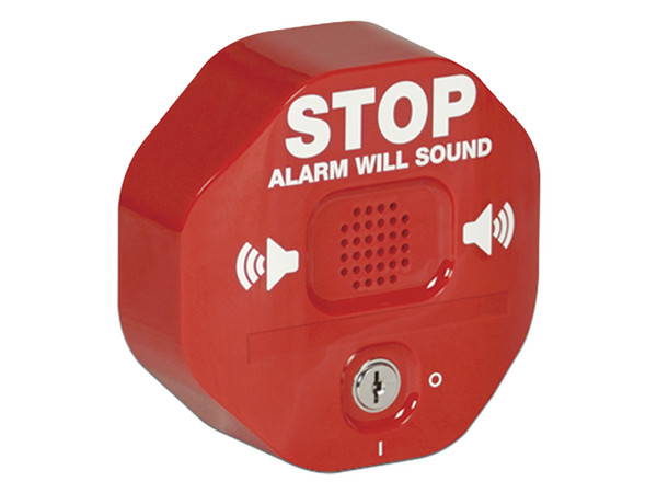 Alarma Multifunción STI 6402 Exit Stopper, para Puertas Dobles restringidas, Sirena hasta 105dB. Color Rojo.