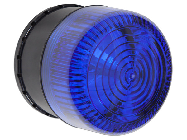Alarma de Una Zona para Uso en Exterior STI, Notificación Audible y Visible, Color Azul.