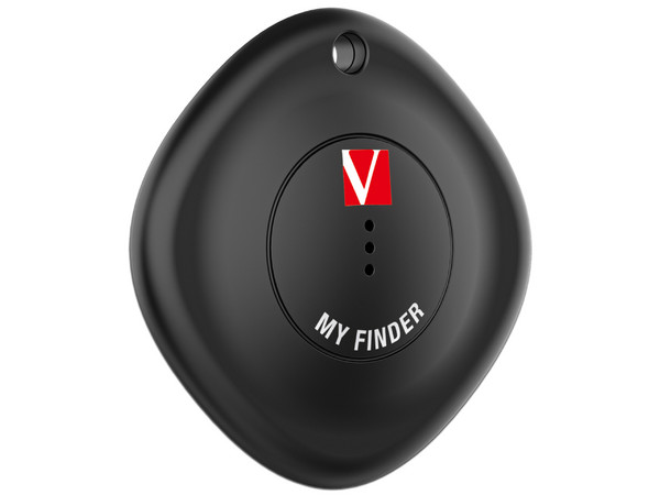 Localizador Bluetooth Verbatim MyFinder personal, Resistente al Polvo y Agua, IP66, compatible con Find My de Apple, Color Negro. Paquete de 3 Piezas