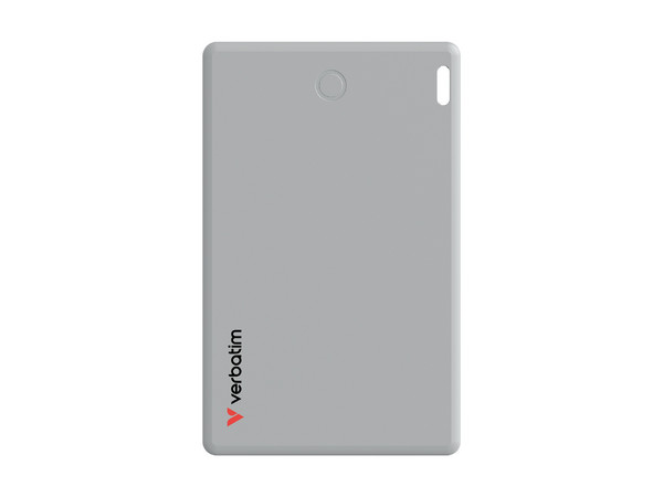 Localizador Tarjeta Bluetooth Verbatim MyFinder personal, Resistente al Polvo y Agua, IP66, compatible con Find My de Apple. Color Plateado.