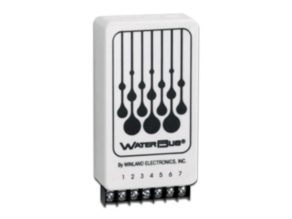 Detector de nivel de agua Winland Electronics  con montaje de pared. Color Blanco