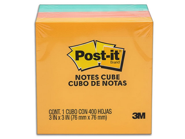 Notas Adhesivas Post-It Cube, Multicolor.