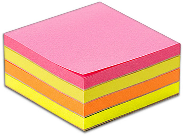 Notas Adhesivas 3M de 3X3 Pulgadas, 100 Hojas, Colores Neón.