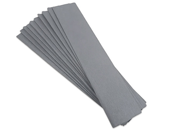 Papel Crepé DIETRIX, 50 x 200 cm, Color Gris, Paquete con 10 Hojas.