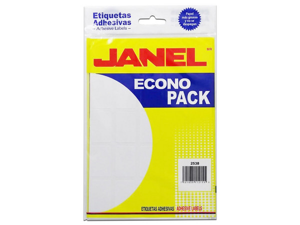 Etiqueta Janel Econopack No. 7, 25 x 38 mm.
