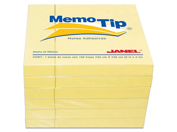 Notas Adhesivas Janel Memo Tip, 3