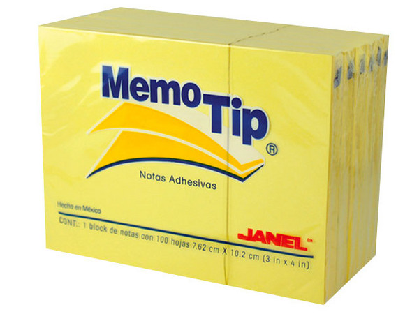 Notas Adhesivas Janel Memo Tip de 3X4