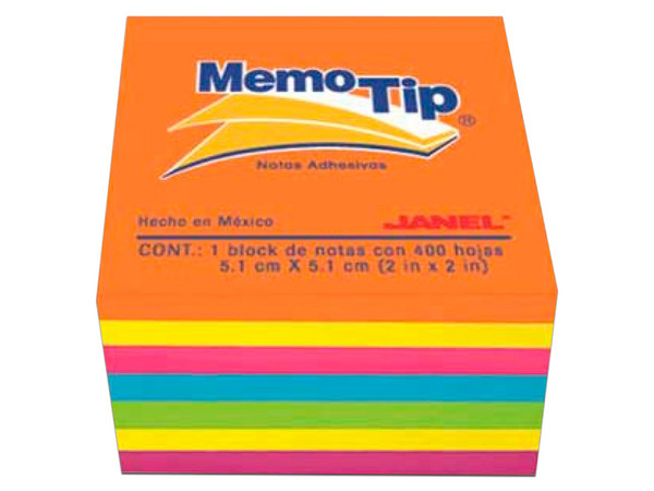 Notas Adhesivas Janel Memo Tip Mini de 2 x 2