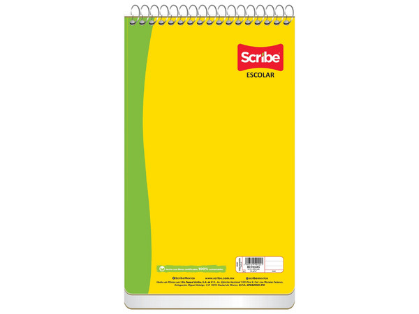 El Block Taquigrafía Largo Scribe Raya 80 Hojas (Modelo 4560) mide 12.7 x 20.8 cm y contiene 80 hojas rayadas, ideales para la práctica de taquigrafía.