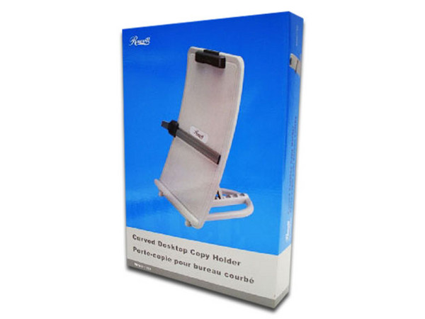Soporte para hojas BRobotix Vertical Curvo. Color Blanco.