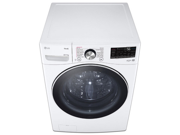 Lavasecadora LG WD20WV26R, Carga Frontal, 20kg/11kg, color blanco.