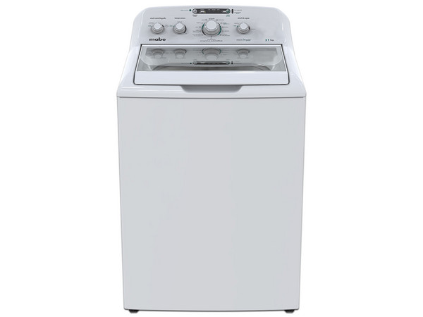 Lavadora Automática Mabe LMA71214VBAB0 de 21 Kg, Acero Inoxidable, Color Blanco.