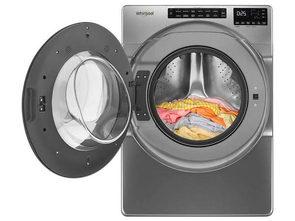 Lavadora Whirlpool 7MWFW5605MC de 21 Kg, Carga Frontal, 1160 RPM, Color Gris.