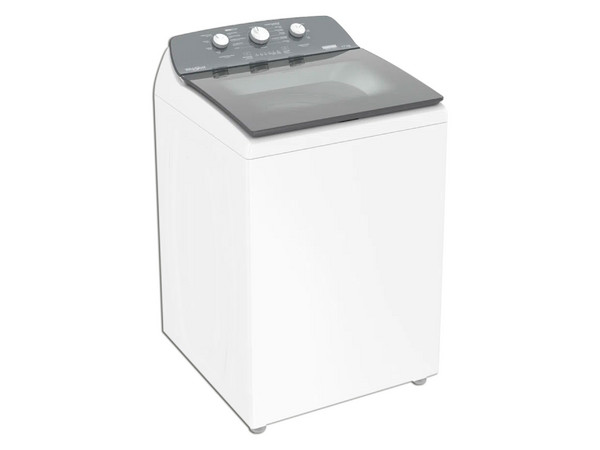 Lavadora Whirlpool Xpert System, carga superior 17 kg, agitador con tapa vidrio, Color blanca.