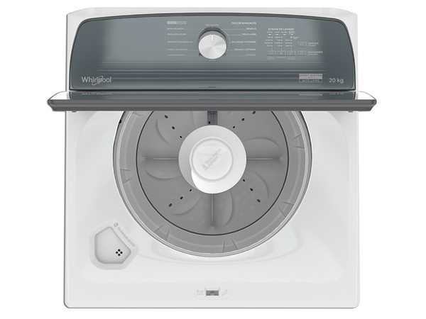 Lavadora Whirlpool Xpert System 8MWTW2031WJM, carga superior 20 kg, Color blanca.